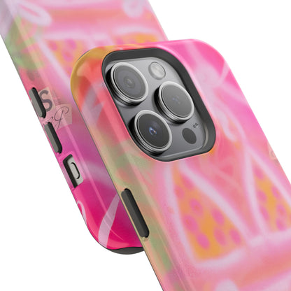 MagSafe "yellow polka dot bikini" airbrush iPhone case