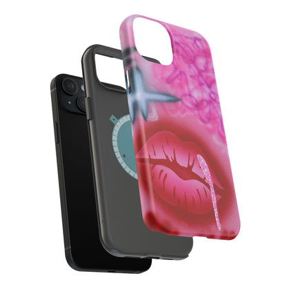 MagSafe limited edition "glitter aura" airbrush iPhone case