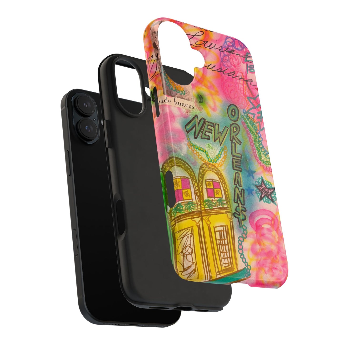 "new orleans, la" airbrush iPhone case