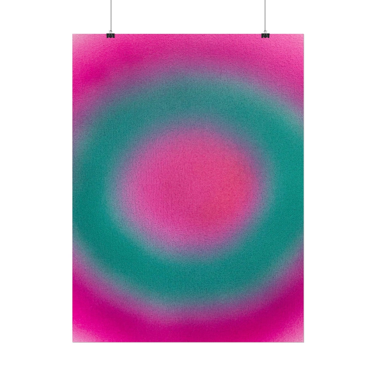 "watermelon swirl" airbrush rolled print