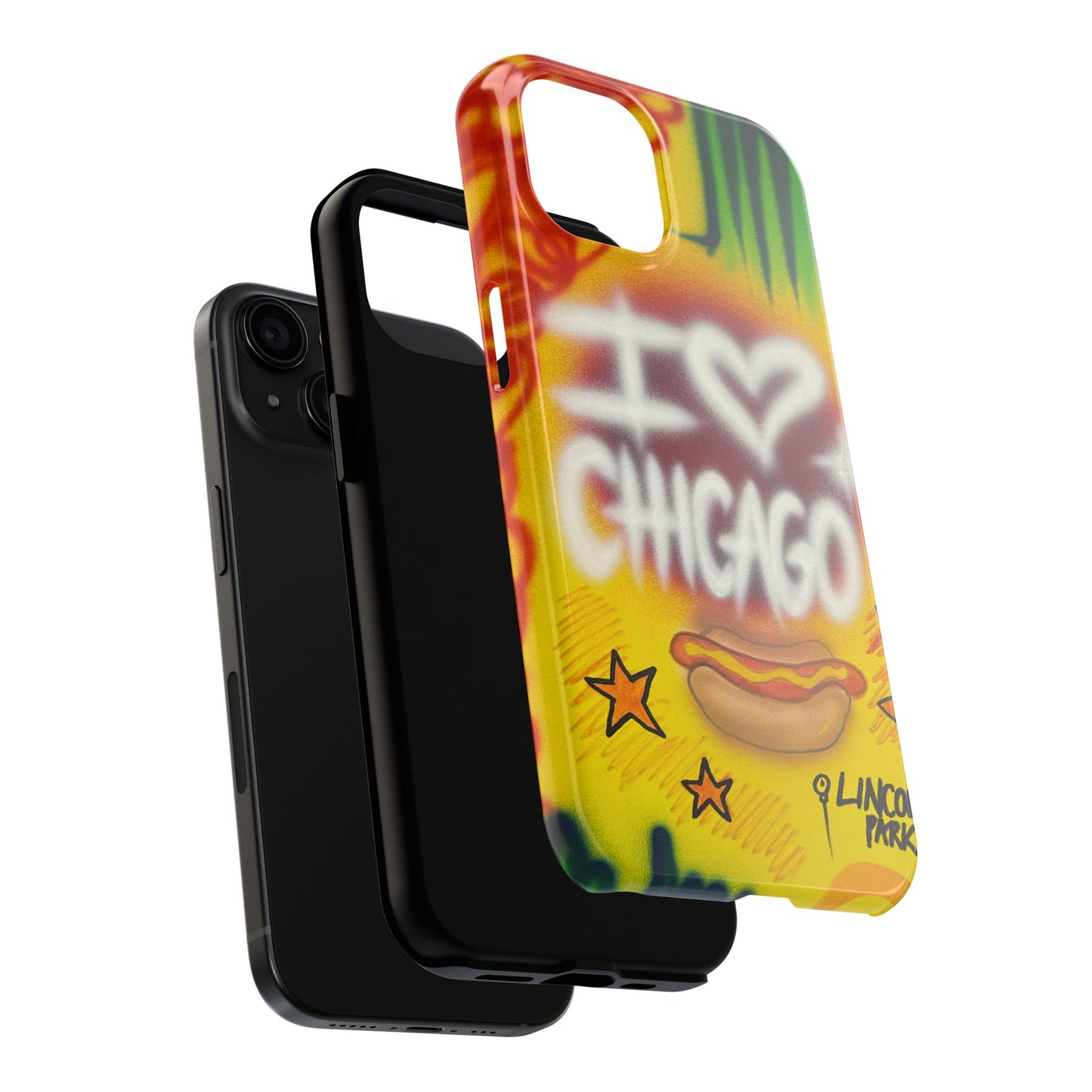 "chicago" airbrush iPhone case