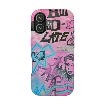 "avant le ski" airbrush iPhone case