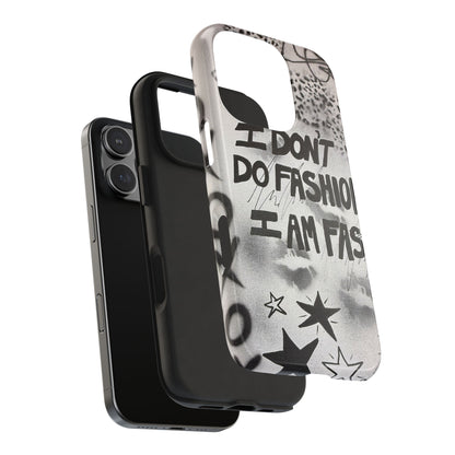 "i am fashion" airbrush iPhone case