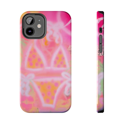 "yellow polka dot bikini" airbrush iPhone case