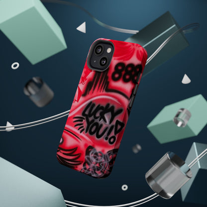 MagSafe „lucky you! pt. 2“ Airbrush iPhone Hülle