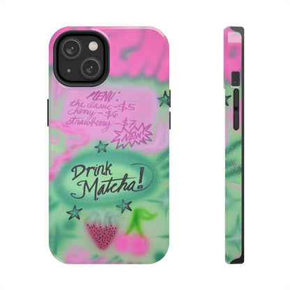 "matcha!" airbrush iPhone case
