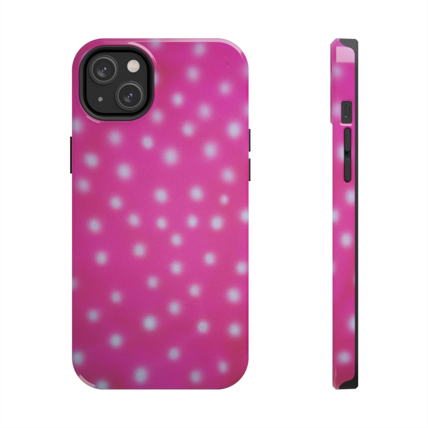 "bubblegum polka dot" airbrush iPhone case
