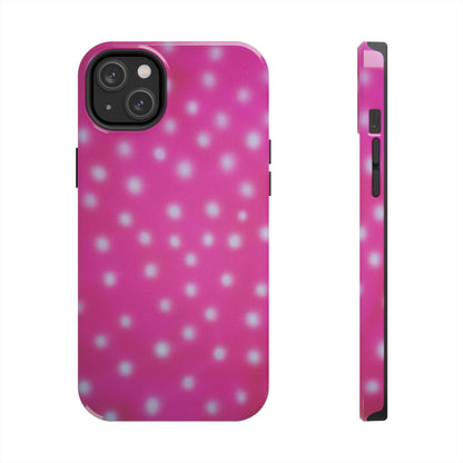 "bubblegum polka dot" airbrush iPhone case