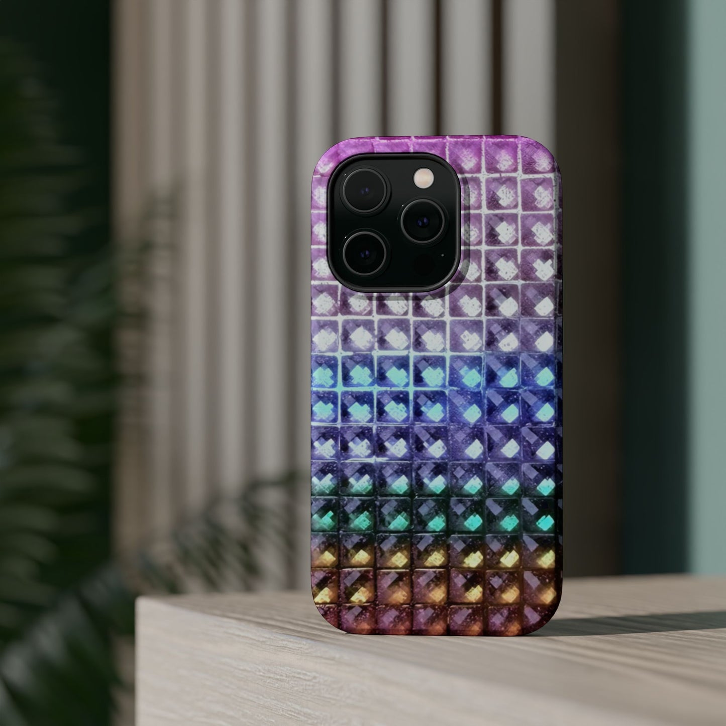 MagSafe "multicolor studs" airbrush iPhone case