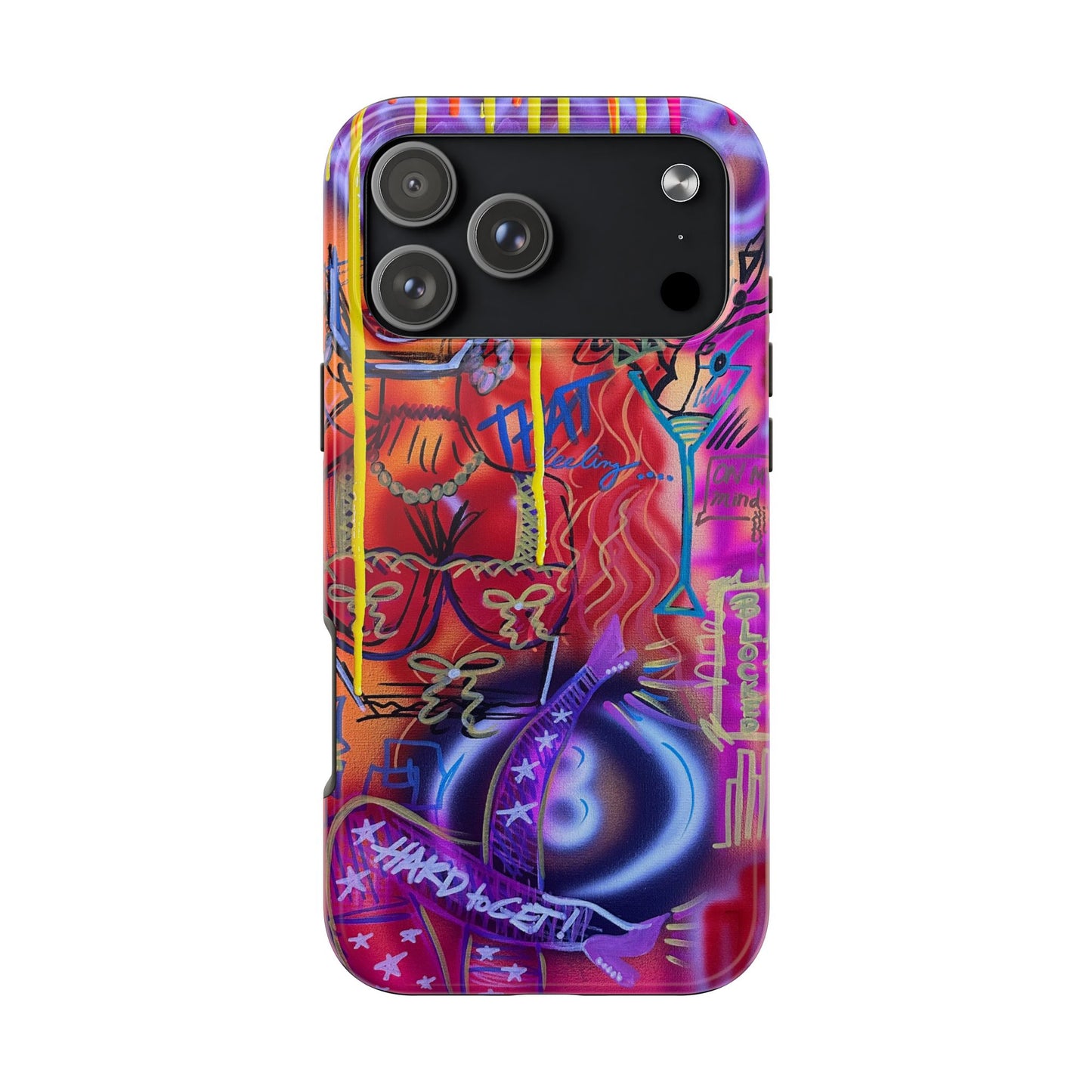 "shots on me" airbrush iPhone case