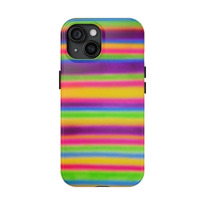 "colorful stripes" airbrush iPhone case