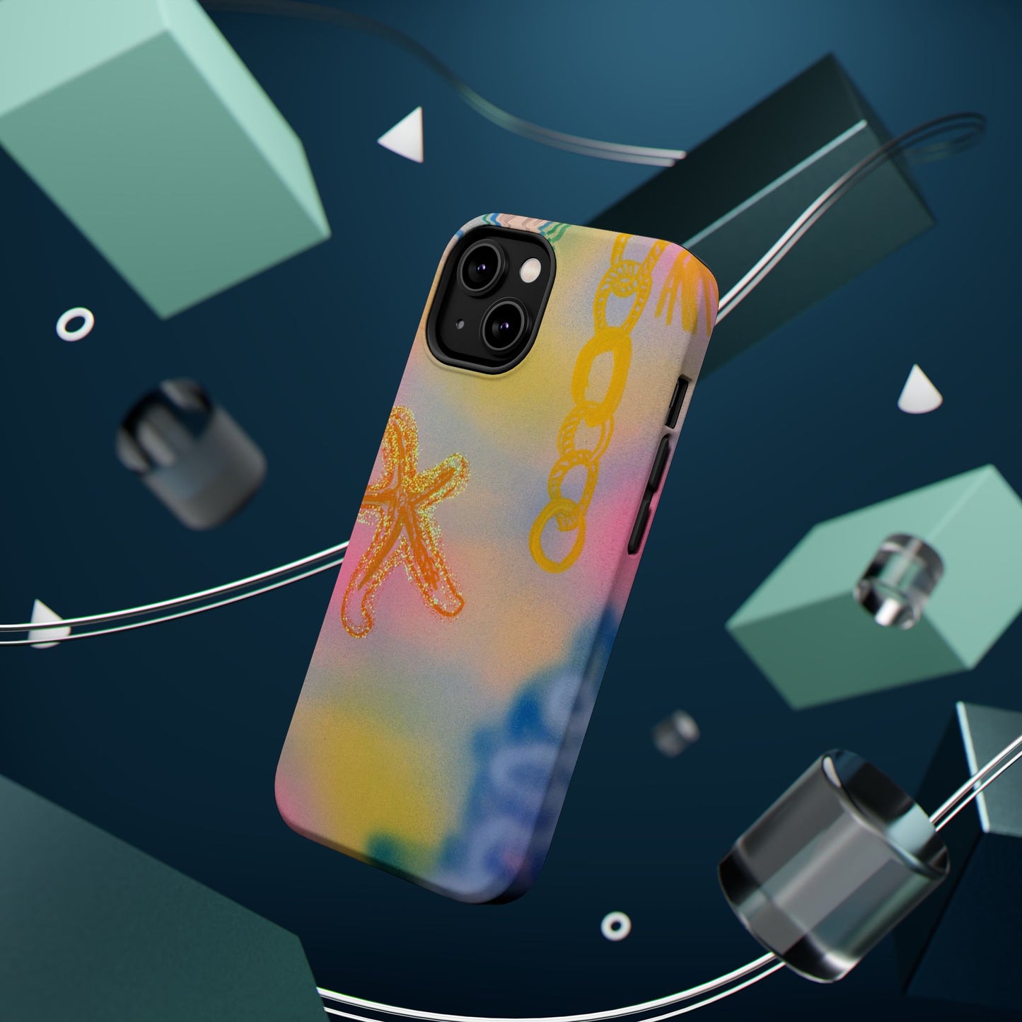 MagSafe "sweet starfish" airbrush iPhone case