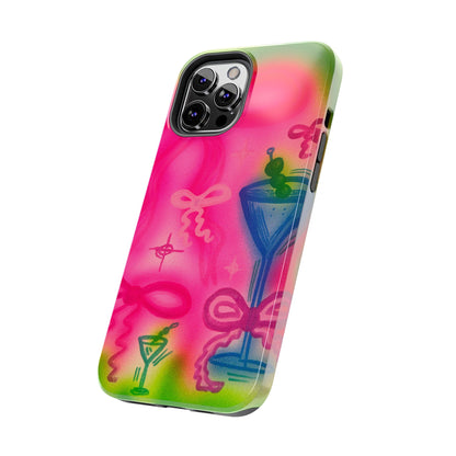 "bow martini" airbrush iPhone case
