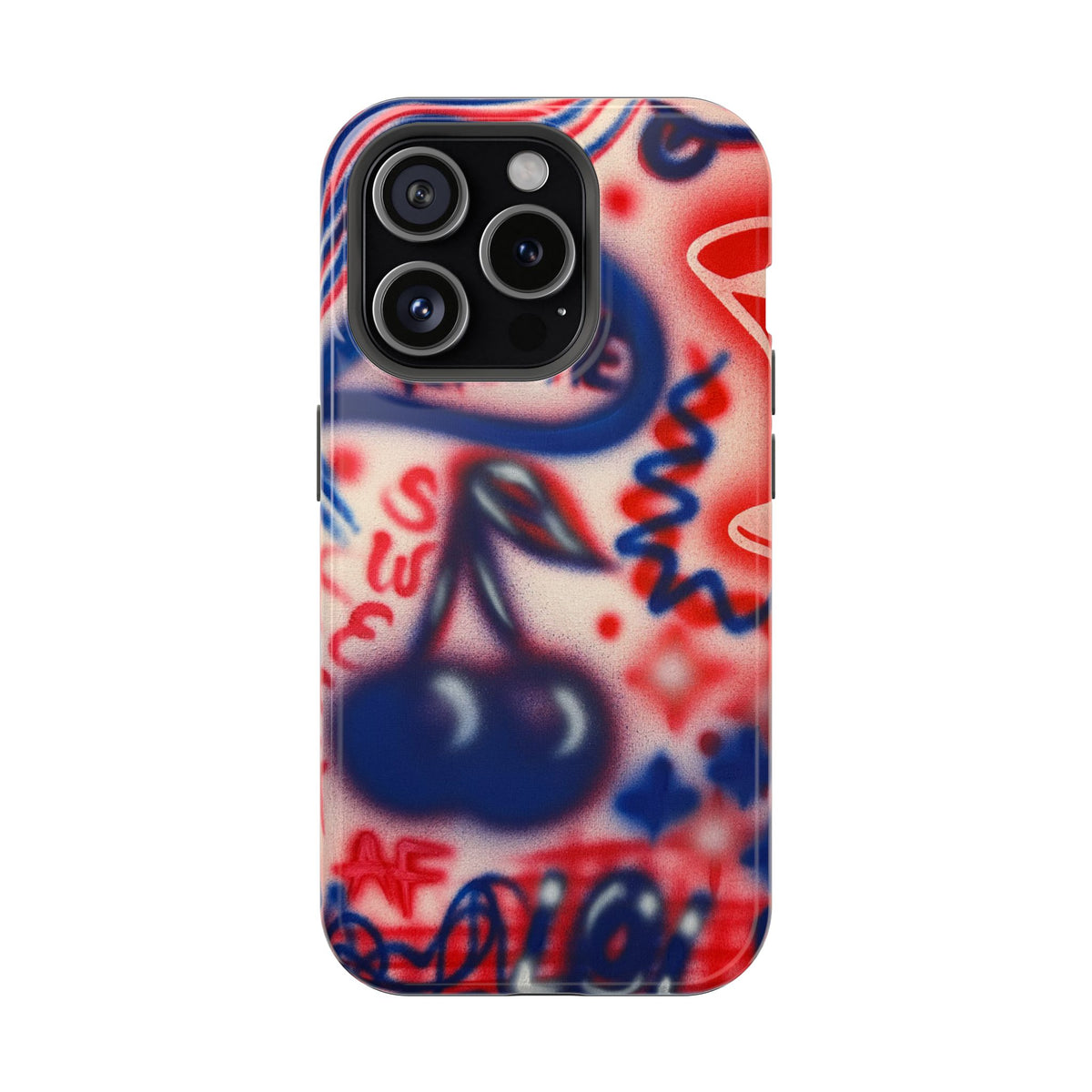 MagSafe „Kiss me“ Airbrush iPhone-Hülle
