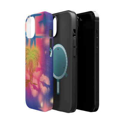 MagSafe "glowy night" airbrush iPhone case