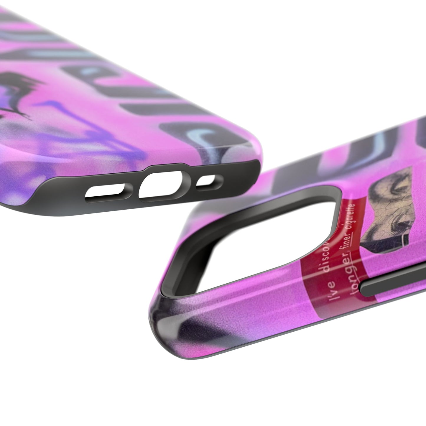 MagSafe "purple princess" airbrush iPhone case