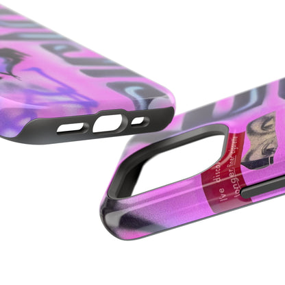 MagSafe "purple princess" airbrush iPhone case