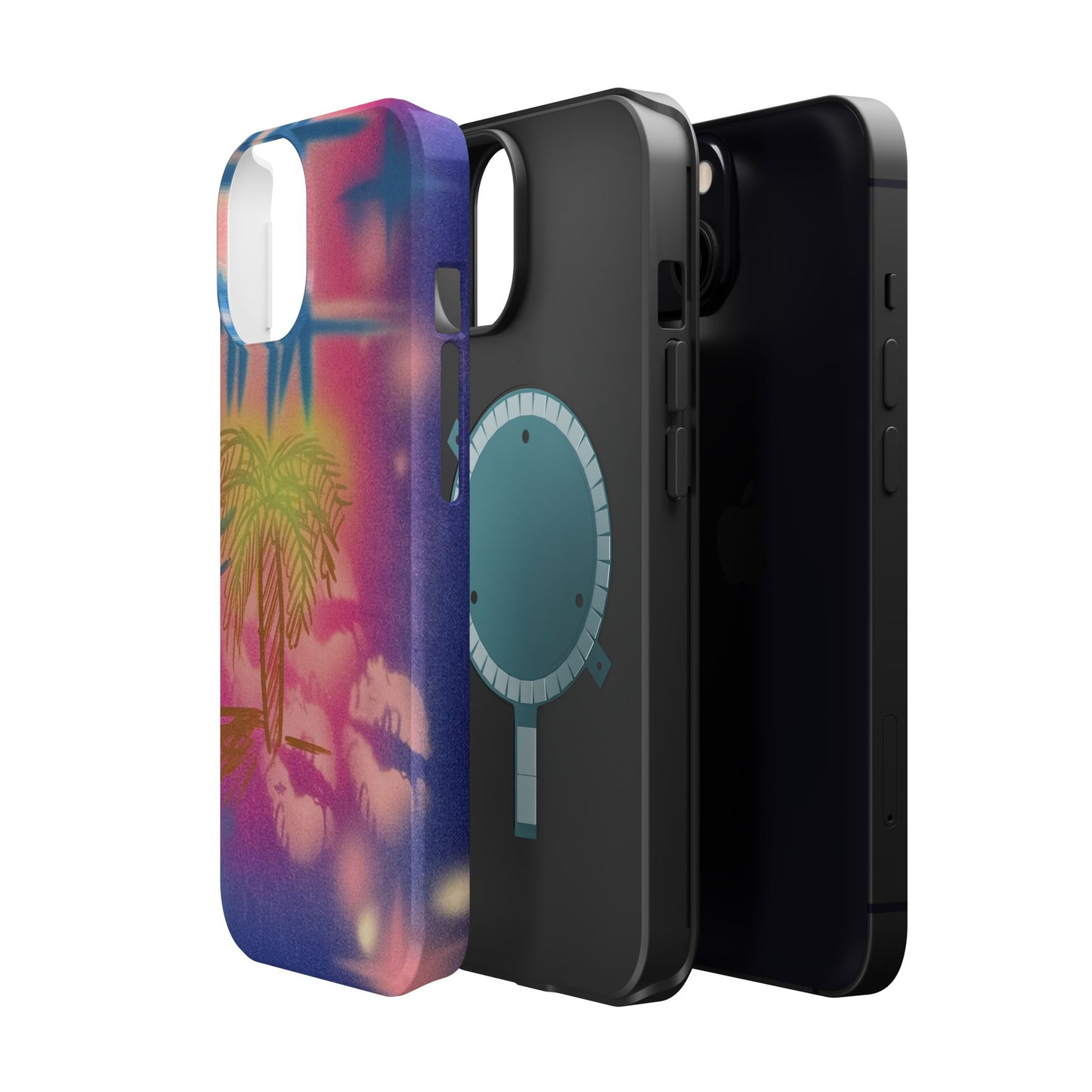 MagSafe "glowy night" airbrush iPhone case