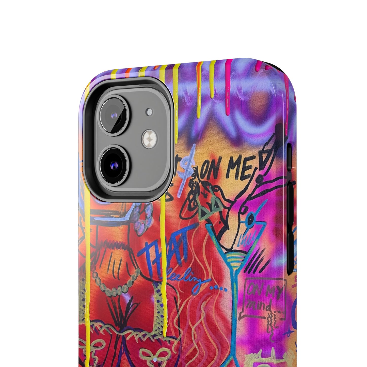"shots on me" airbrush iPhone case