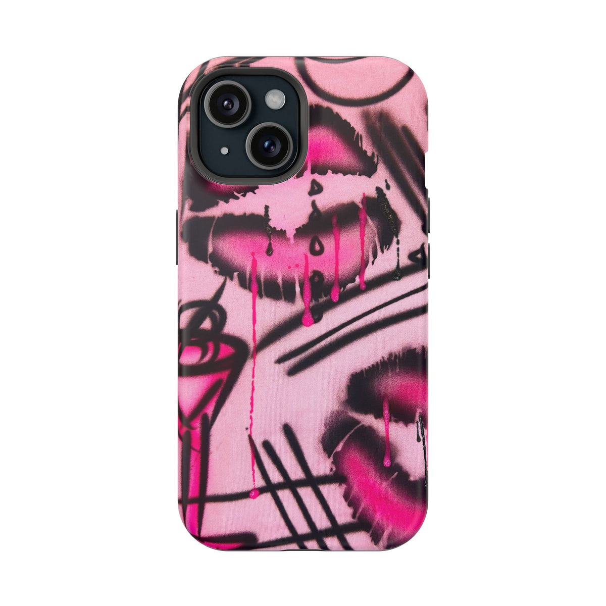 MagSafe "glossy pout" airbrush iPhone case