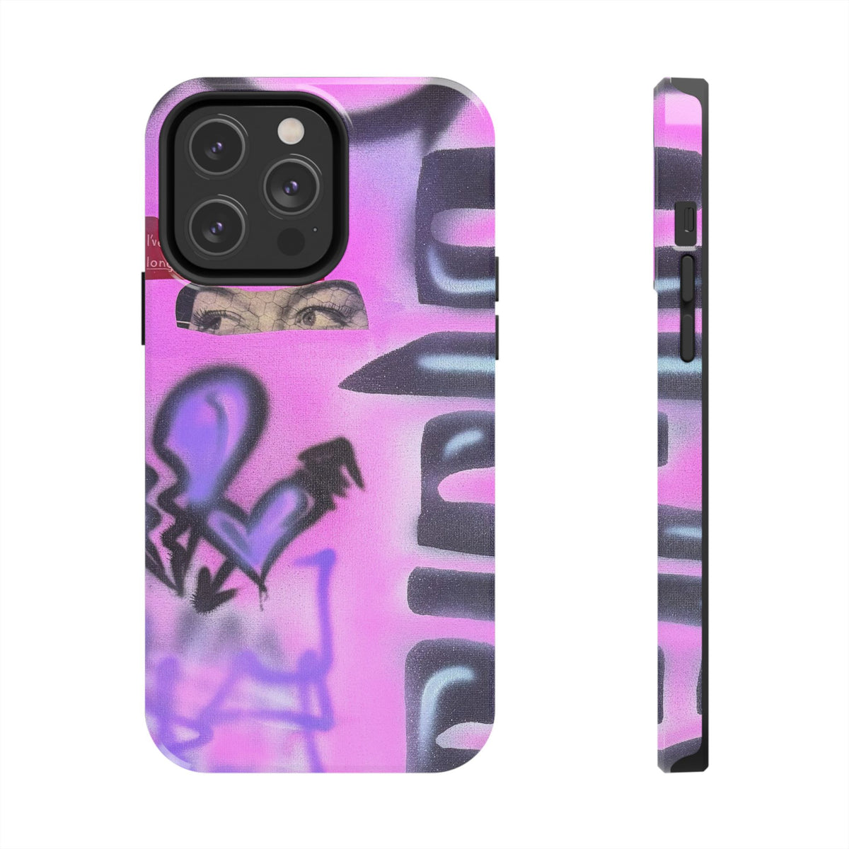 "Lila Prinzessin" Airbrush iPhone Hülle