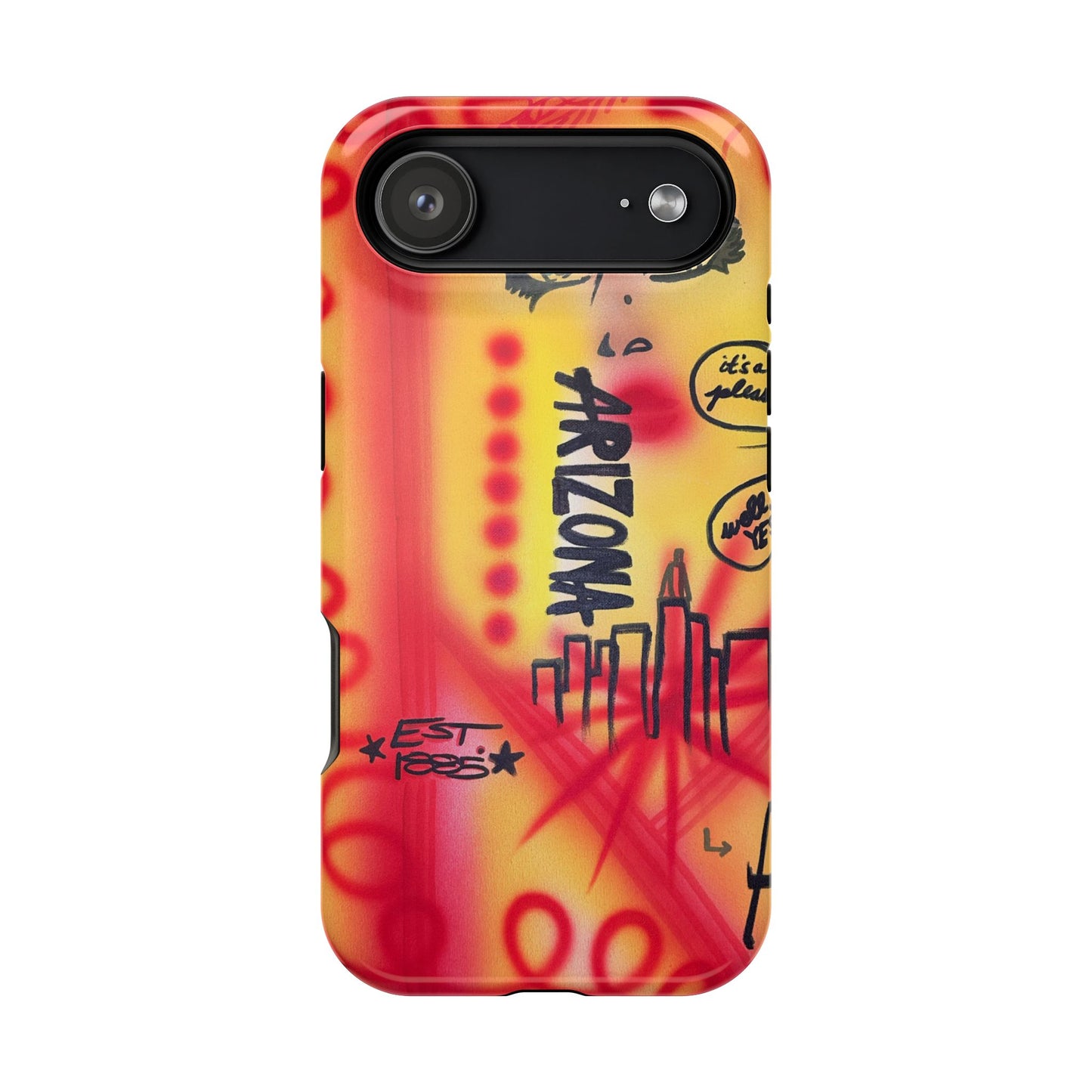 MagSafe "tempe, az" airbrush iPhone case