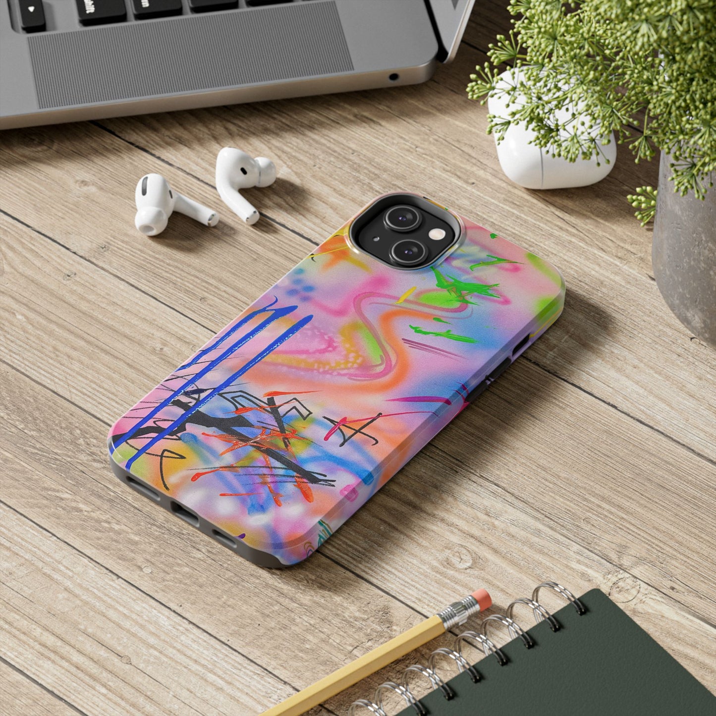 "neon haze" airbrush iPhone case