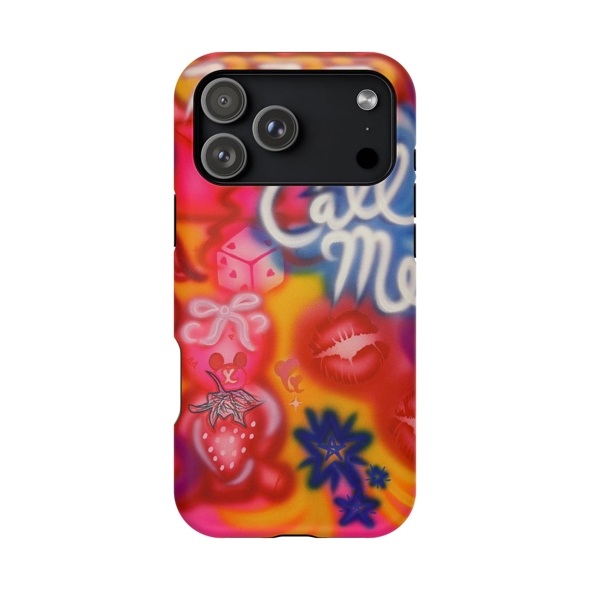 MagSafe "CALL ME!" airbrush iPhone case