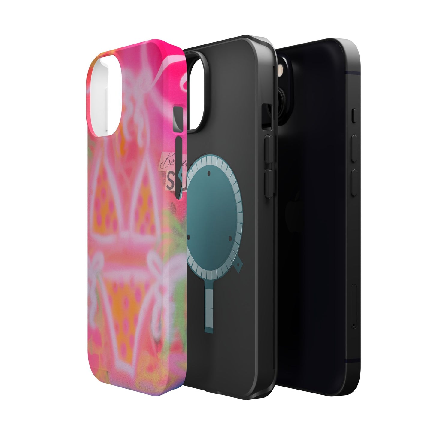MagSafe "yellow polka dot bikini" airbrush iPhone case