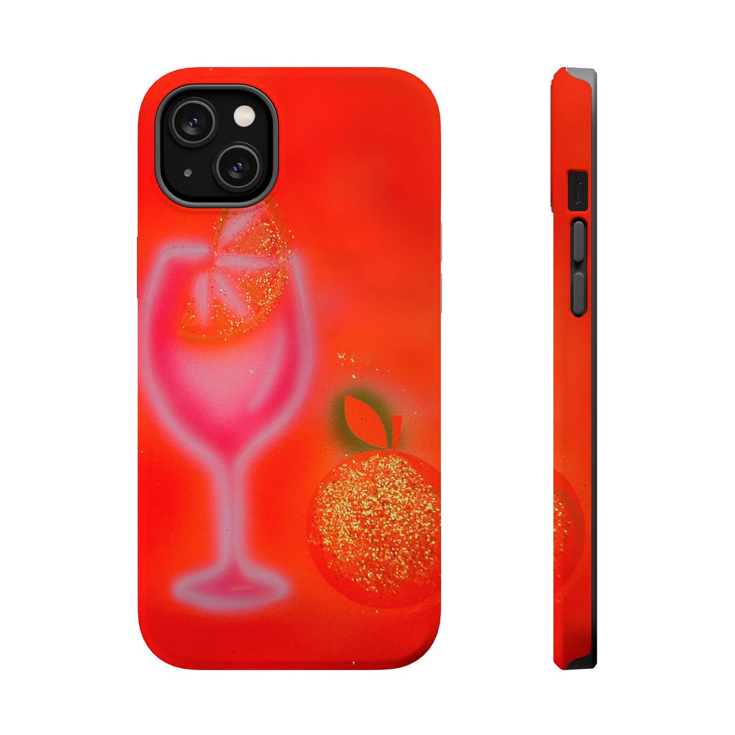 MagSafe "aperol spritz" airbrush iPhone case