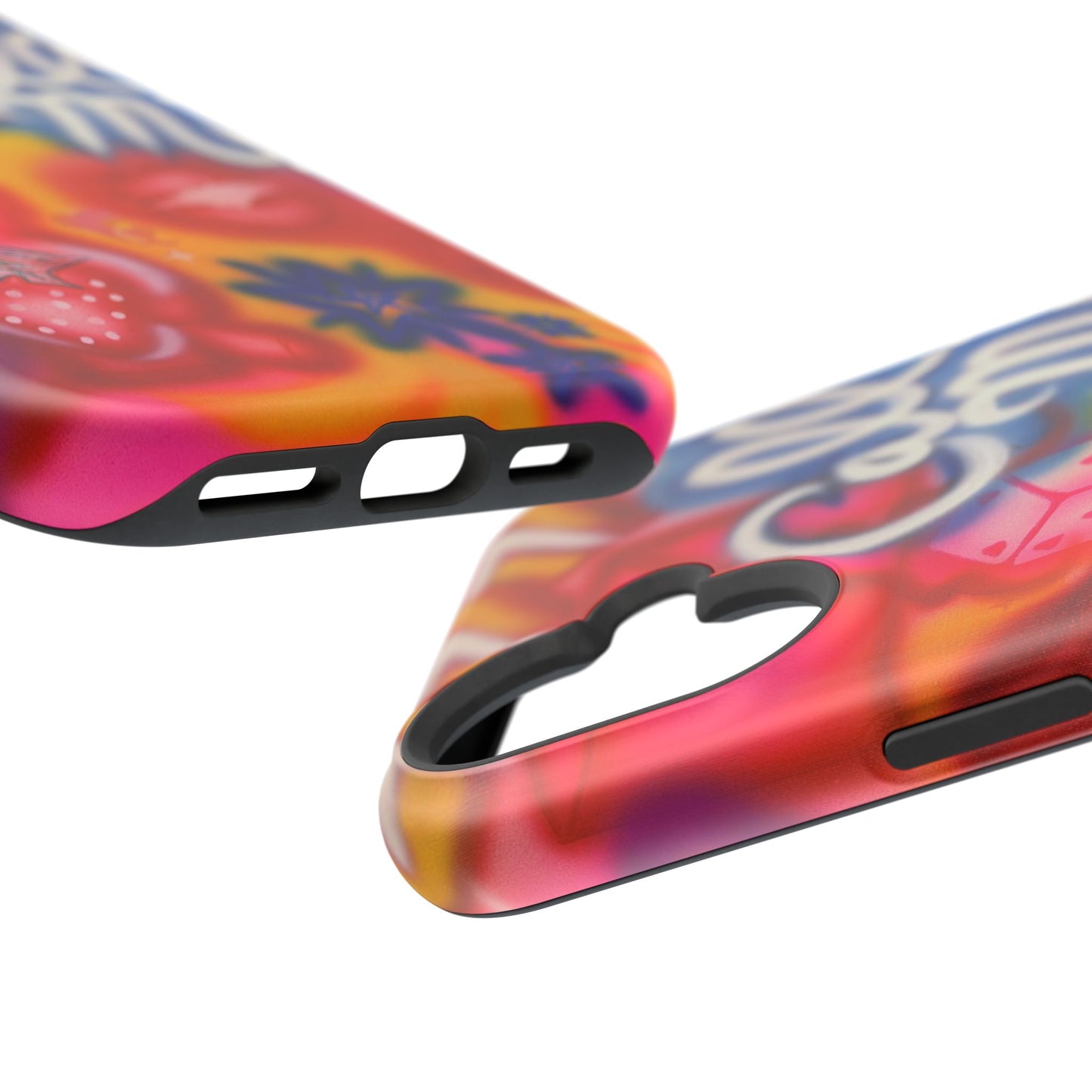 MagSafe „RUF MICH AN!“ Airbrush iPhone Hülle