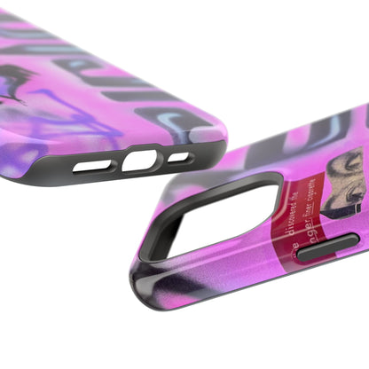 MagSafe "purple princess" airbrush iPhone case