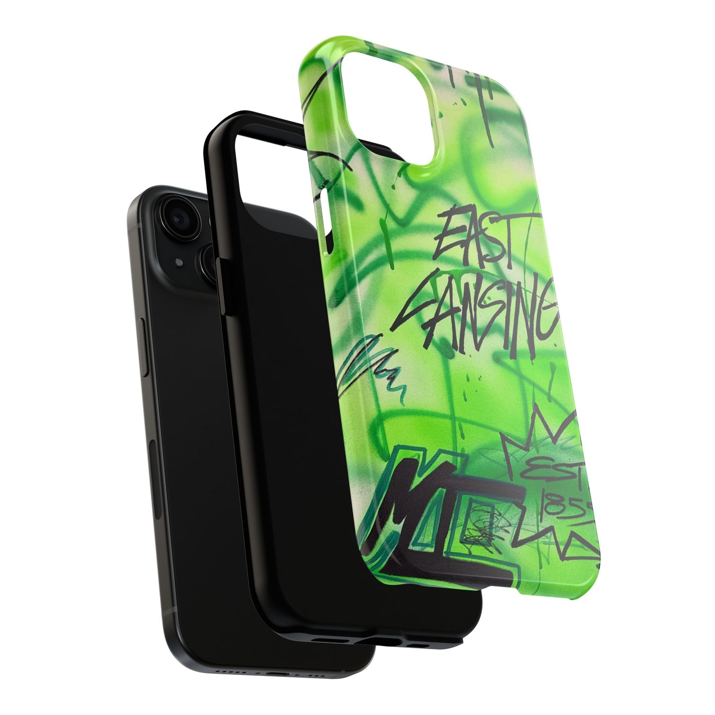 "east lansing, mi" airbrush iPhone case