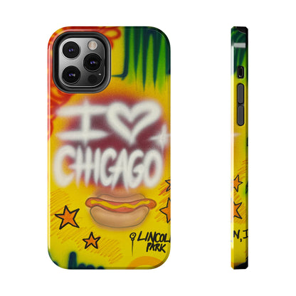 "chicago" airbrush iPhone case