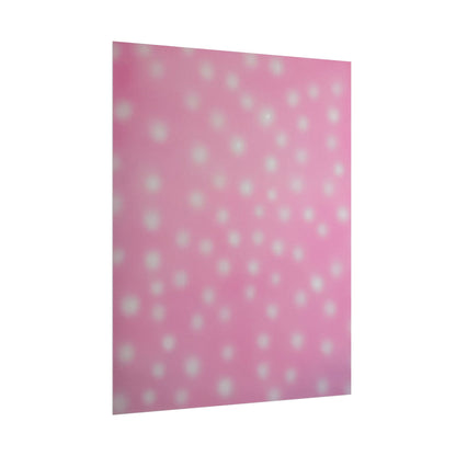 "strawberry swirl polka dot" airbrush rolled print