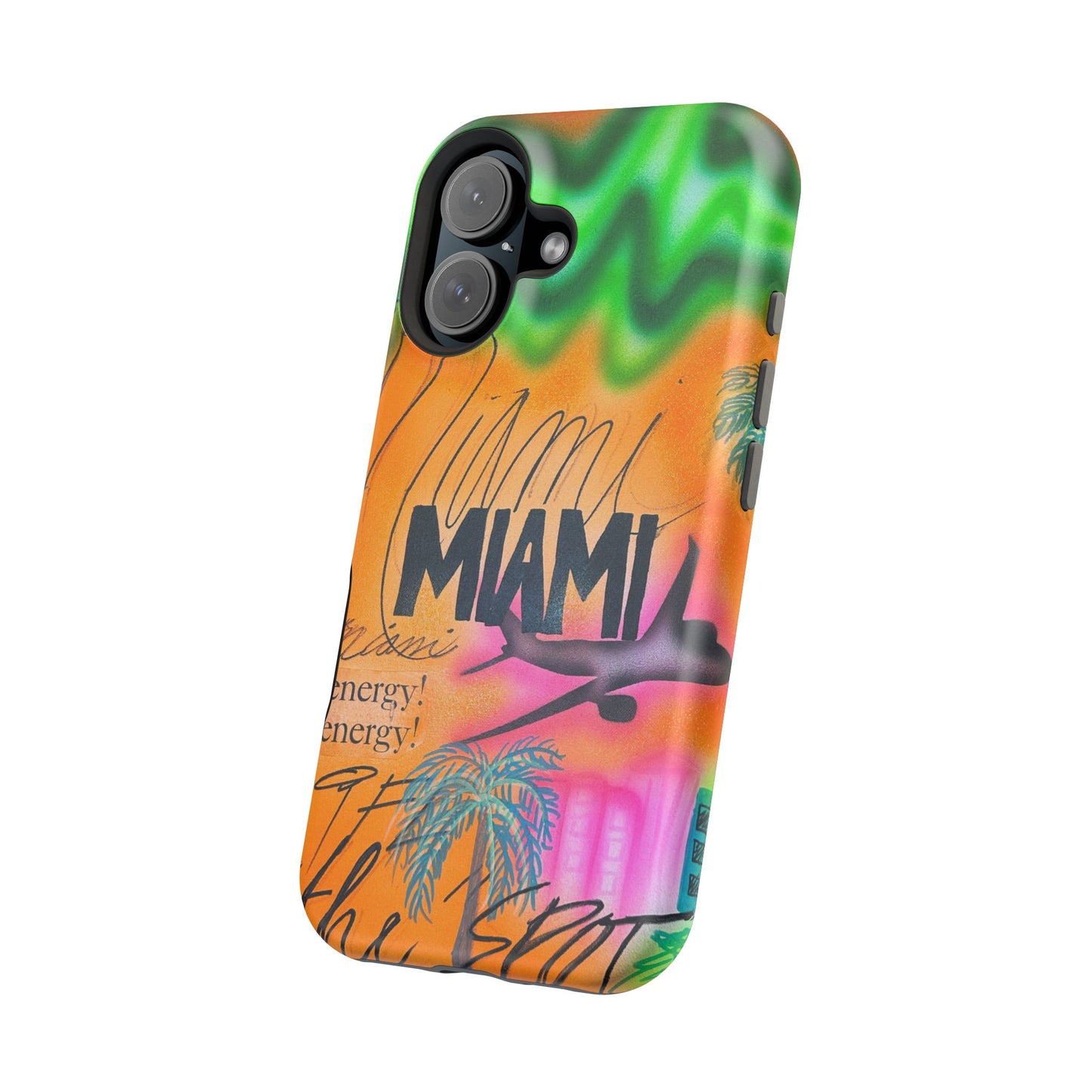 MagSafe "miami, fl" Airbrush iPhone Hülle