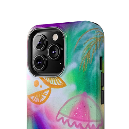 "on the beach" airbrush iPhone case