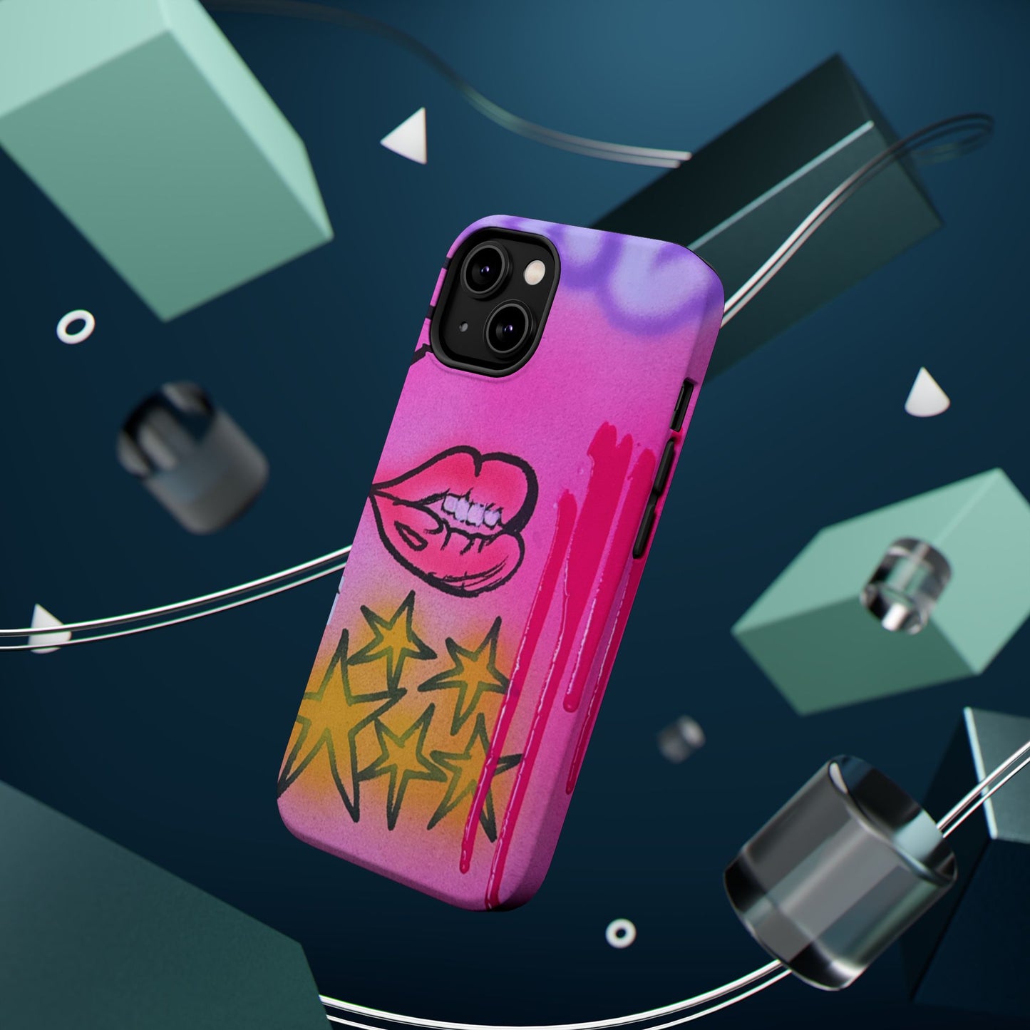 MagSafe "star drip" airbrush iPhone case