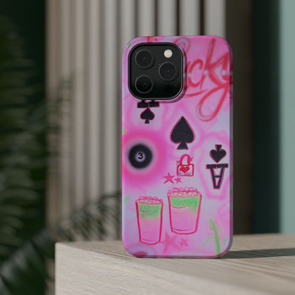 MagSafe "lucky ace" airbrush iPhone case
