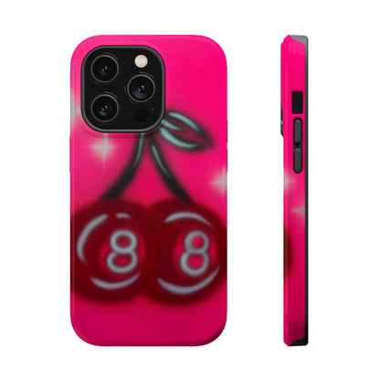 MagSafe „Cherry 8ball“ Airbrush iPhone Hülle