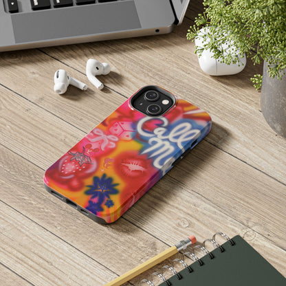 "CALL ME!" airbrush iPhone case
