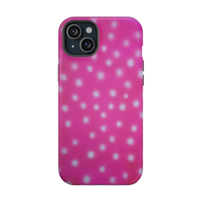 MagSafe "bubblegum polka dot" airbrush iPhone case