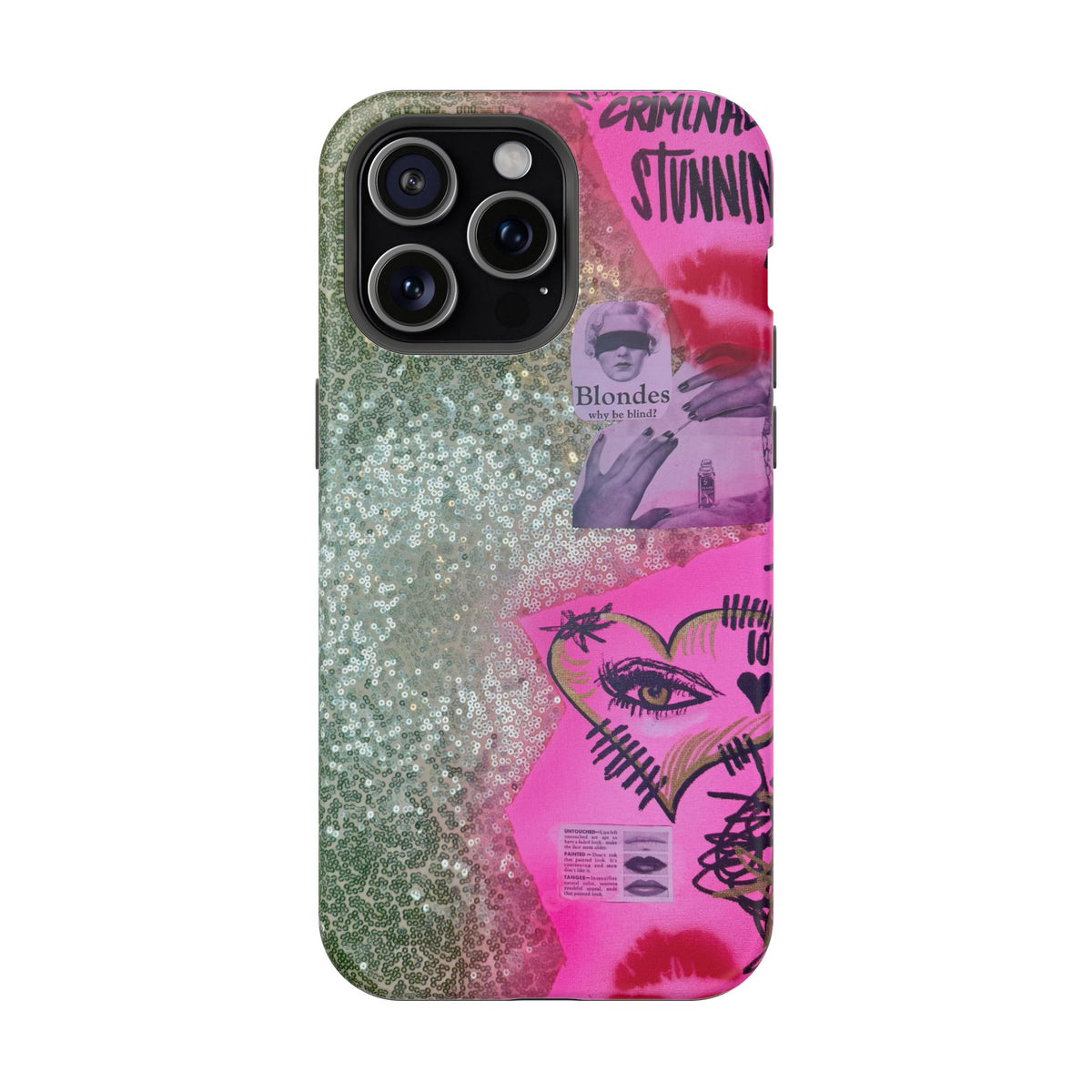 MagSafe "glitter gloss" airbrush iPhone case