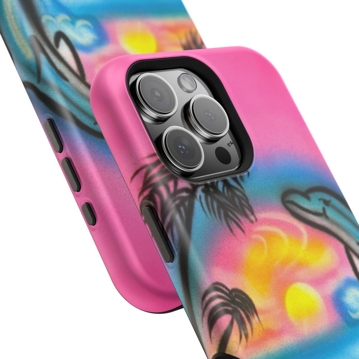 MagSafe "Delfinliebe" Airbrush iPhone-Hülle