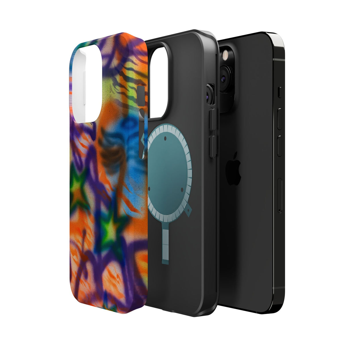 MagSafe "streetwear angel" airbrush iPhone case