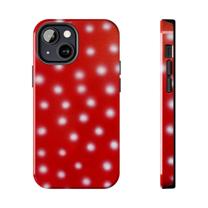 "cherry crush polka dot" airbrush iPhone case