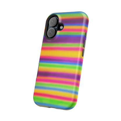 MagSafe "colorful stripes" airbrush iPhone case