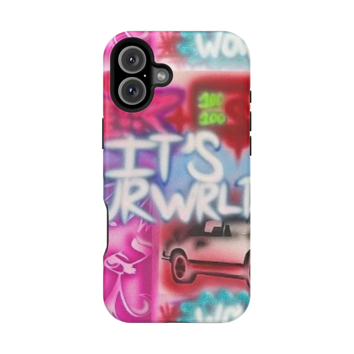 MagSafe „its ur WRLD“ Airbrush iPhone Hülle