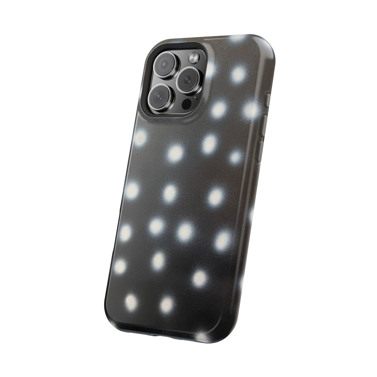 MagSafe "coconut noir polka dot" airbrush iPhone case