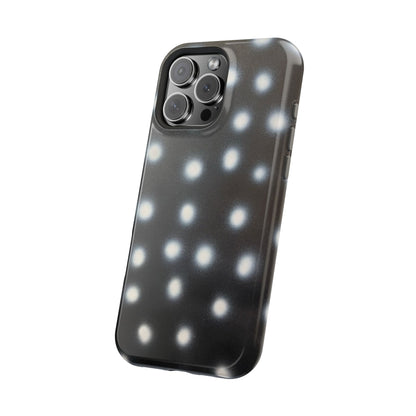 MagSafe "coconut noir polka dot" airbrush iPhone case